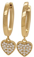 Bild von 925/- Creolen Herz mit Zirkonia 