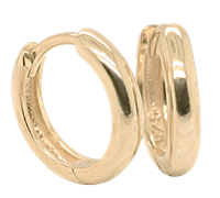 Bild von 925/- Creolen rhodiniert silber oder vergoldet 