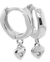 Bild von 925/- Creolen rhodiniert silber oder vergoldet