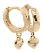 Bild von 925/- Creolen rhodiniert silber oder vergoldet 