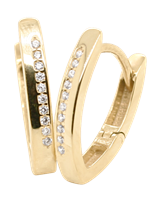 Bild von 925/- Creolen rhodiniert