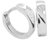 Bild von 925/- Creolen rhodiniert