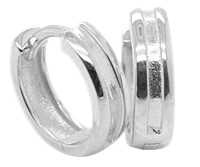 Bild von 925/- Creolen rhodiniert