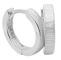 Bild von 925/- Creolen rhodiniert