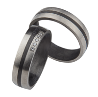 Bild von Partnerring Titan-Carbon / 6mm