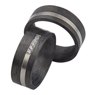 Bild von Partnerring Titan-Carbon / 8mm
