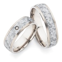 Bild von Partnerring Titan-Carbon Grau / 6mm 