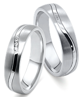 Bild von Partnerring Edelstahl-Titan / 5mm
