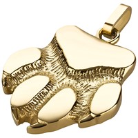 Bild von Edelstahl Anhänger Hundepfote