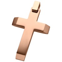 Bild von Edelstahl Anhänger Kreuz 33x23mm 