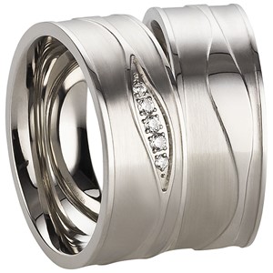Bild von Partnerringe Edelstahl 8mm 