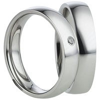 Bild von Ring Edelstahl ohne Stein Gr. 54-74