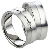 Bild von Partnerringe Edelstahl 7mm