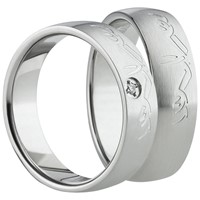 Bild von Partnerringe Edelstahl 6mm - Abverkauf