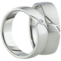 Bild von Partnerringe Edelstahl 6mm