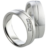 Bild von Partnerringe Edelstahl 6mm - Abverkauf