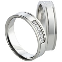 Bild von Partnerringe Edelstahl 5mm