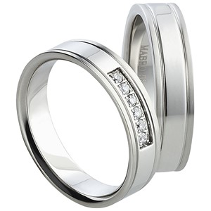 Bild von Partnerringe Edelstahl 5mm