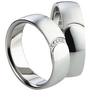 Bild von Partnerringe Edelstahl 6mm - Abverkauf 