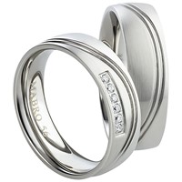 Bild von Partnerringe Edelstahl 6mm 
