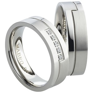 Bild von Partnerringe Edelstahl 6mm 