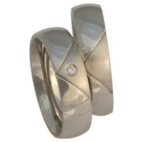 Bild von Partnerringe Edelstahl 6mm - Abverkauf