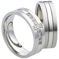 Bild von Partnerringe Edelstahl 6mm 
