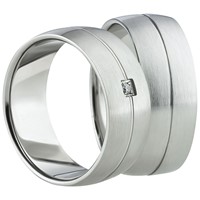 Bild von Partnerringe Edelstahl 8mm