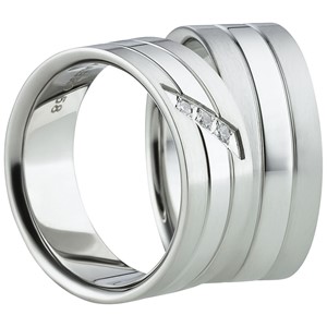 Bild von Partnerringe Edelstahl 8mm