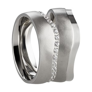 Bild von Partnerringe Edelstahl 7mm