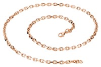 Bild von Ankerkette Silber 925/- rosé vergoldet 1,7mm 40-60cm lang