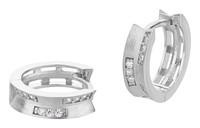 Bild von 925/- Creolen rhodiniert 