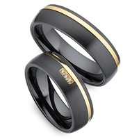 Bild von Partnerringe Titan-Keramik / 6mm