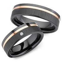 Bild von Partnerringe Titan-Keramik / 6mm