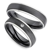 Bild von Partnerringe Titan-Keramik / 5mm