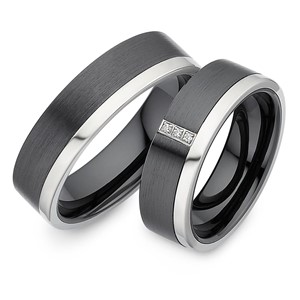 Bild von Partnerringe Titan-Keramik / 6mm