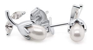 Bild von 925-/ Ohrstecker rhod. Blüte 