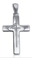 Bild von 925-/ Anhänger rhod. Kreuz