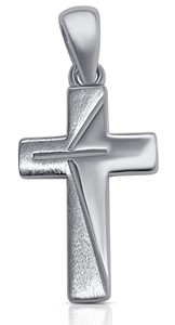 Bild von 925-/ Anhänger rhod. Kreuz  