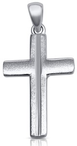 Bild von 925-/ Anhänger rhod. Kreuz  