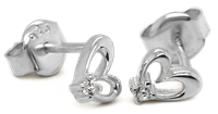 Bild von 925/- Ohrstecker rhod. Herz mit Zirkonia