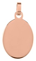 Bild von Gravurplatte Oval Edelstahl 1,4mm stark 16x21mm oder 20x25mm 