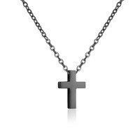 Bild von Edelstahl Collier 45cm Kreuz