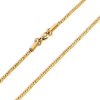 Bild von Kugelkette Edelstahl 2mm 17-55cm lang PVD Gold