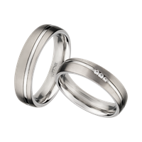 Bild von Partnerring Edelstahl-Titan / 5mm