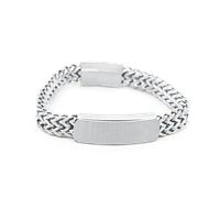 Bild von Edelstahl ID Armband 21cm / 2 Modelle
