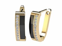 Bild von Creole Titan Keramik PVD Gold 9mm breit, 4,7mm Durchmesser / 2 Modelle 